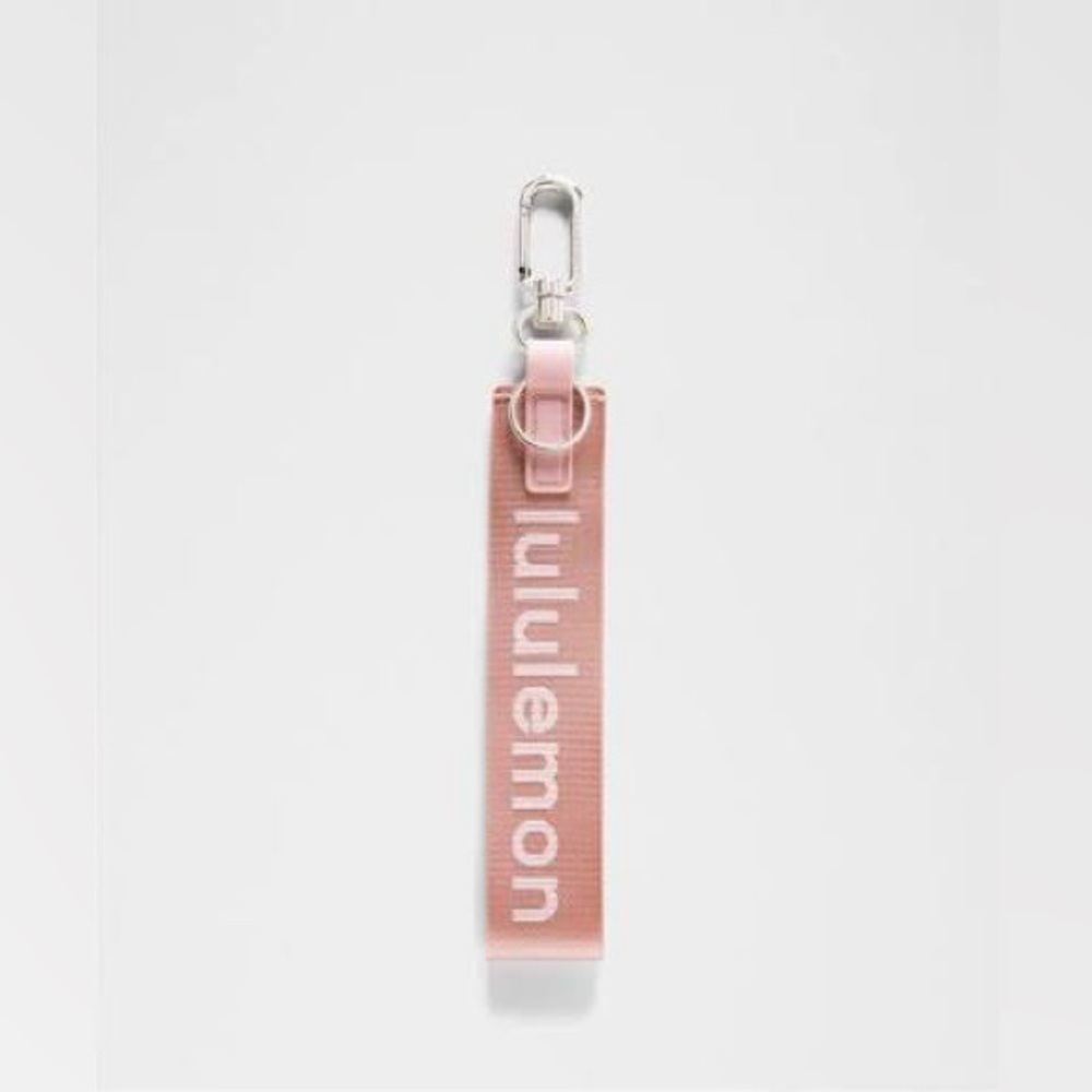 lululemon athletica Never Lost Keychain Deco Pink/ Light Ivory NWT